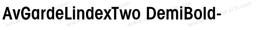 AvGardeLindexTwo DemiBold字体转换